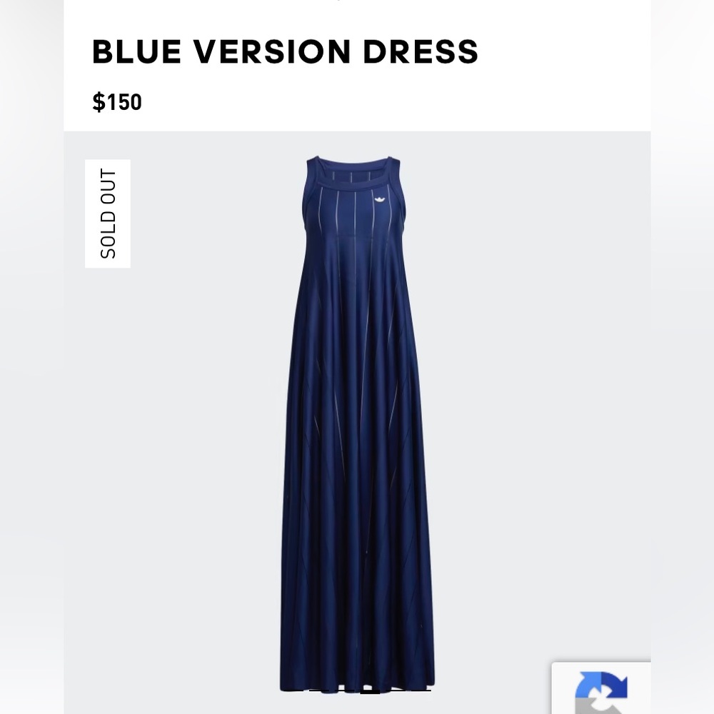 Blue Sleeveless Maxi Dress